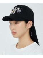 韓國Romantic Crown - FLOWER LOGO BALL CAP_BLACK